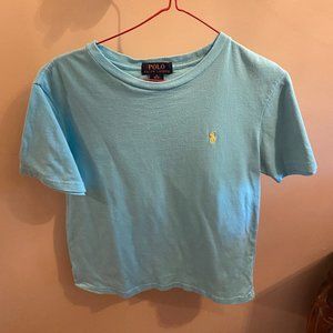 Boys Polo Ralph Lauren Light Blue Short Sleeve Tee